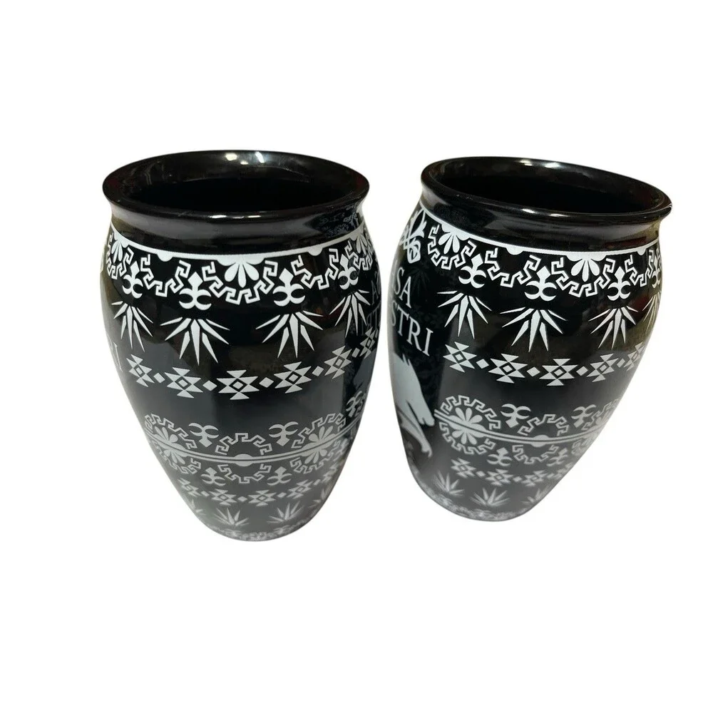 2 Casa Maestri Day of the Dead Shot Glasses Disney Treasure Plaza de Coco Rare!